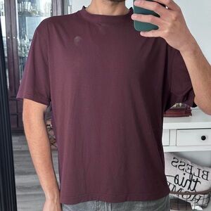 lululemon athletica Men's Crewneck Tee in Deep Burgundy